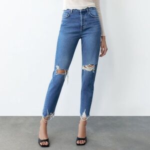 Zara ripped jeans